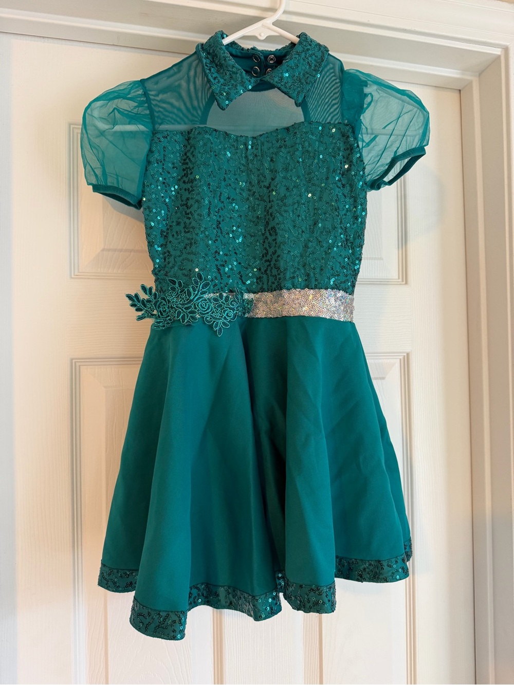 Teal medium child dance costume Beauty
